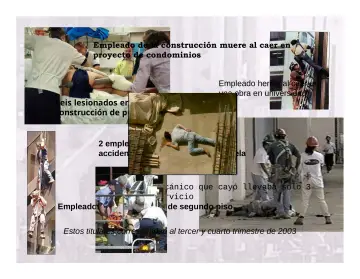 Slide 4: Empleado de la construcción muere al caer en proyecto de condominios