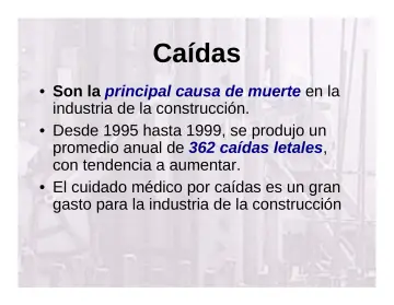 Slide 8: Caídas