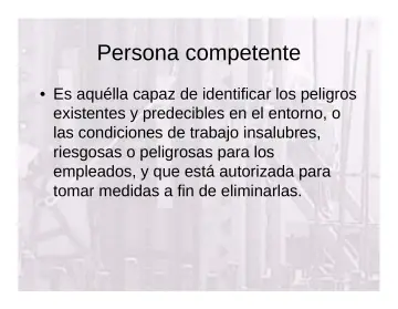 Slide 23: Persona competente