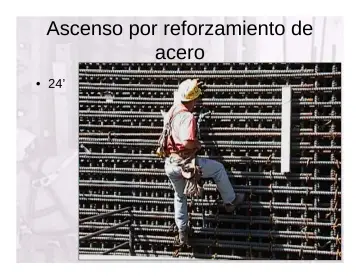 Slide 33: Ascenso por reforzamiento de acero