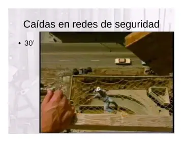 Slide 36: Caídas en redes de seguridad