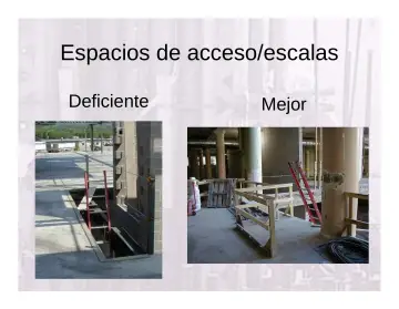 Slide 63: Espacios de acceso/escalas