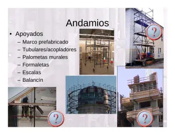 Slide 70: Andamios