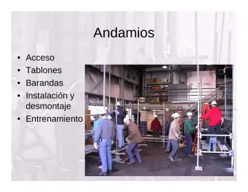 Slide 72: Andamios