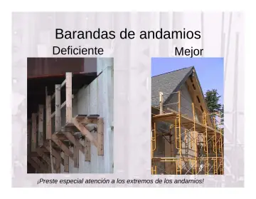Slide 75: Barandas de andamios
