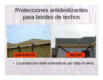 Slide 94: Protecciones antideslizantes para bordes de techos
