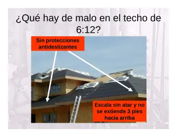 Slide 96: ¿Qué hay de malo en el techo de 6:12?
