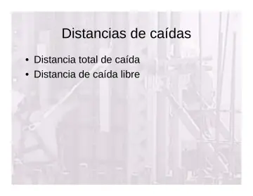Slide 103: Distancias de caídas