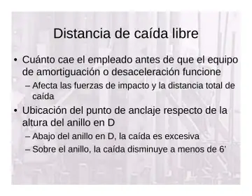 Slide 106: Distancia de caída libre