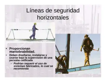 Slide 118: Líneas de seguridad horizontales