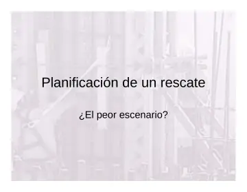 Slide 137: Planificación de un rescate
