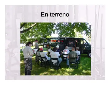 Slide 146: En terreno