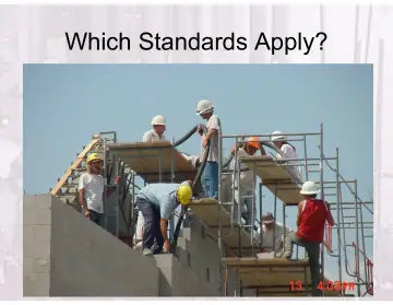 Slide 40: Which Standards Apply?