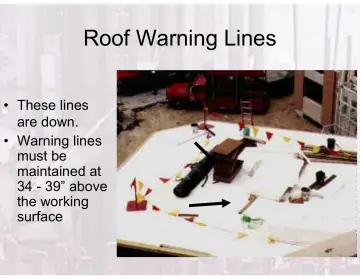 Slide 89: Roof Warning Lines