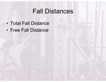 Slide 103: Fall Distances