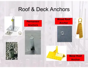 Slide 113: Roof & Deck Anchors