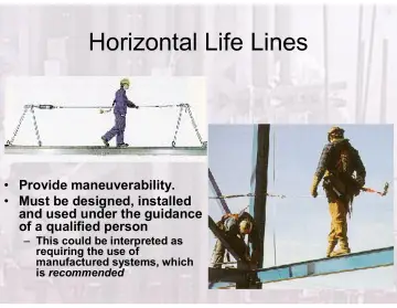 Slide 118: Horizontal Life Lines