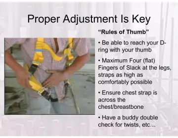 Slide 123: Proper Adjustment Is Key