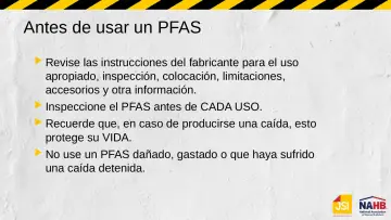 Slide 44: Antes de usar un PFAS