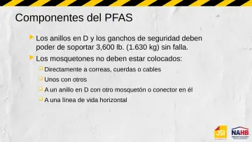 Slide 45: Componentes del PFAS