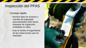 Slide 47: Inspección del PFAS