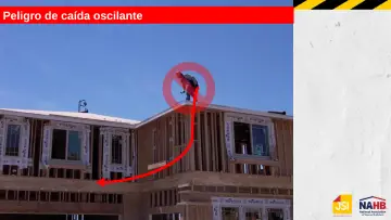 Slide 60: Peligro de caída oscilante