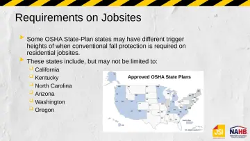 Slide 7: Requirements on Jobsites