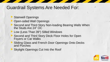 Slide 10: Guardrail Systems Are Needed For: