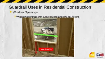 Slide 22: Guardrail Uses in Residential Construction