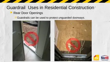 Slide 31: Guardrail Uses in Residential Construction