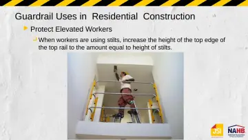 Slide 33: Guardrail Uses in Residential Construction