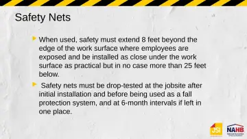 Slide 38: Safety Nets