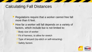 Slide 56: Calculating Fall Distances