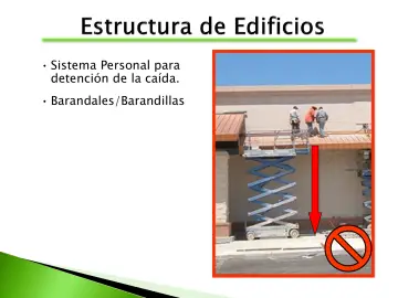Slide 9: Sistema Personal para detención de la caída.
