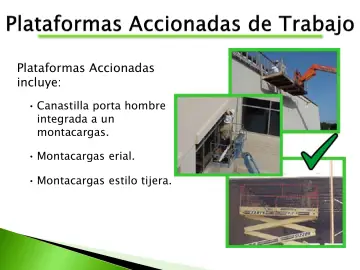 Slide 25: Plataformas Accionadas incluye: