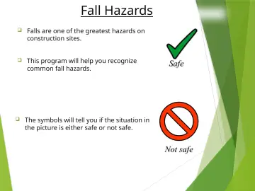 Slide 4: Fall Hazards