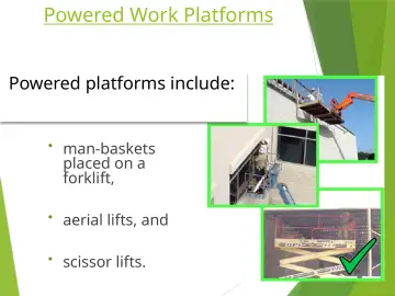 Slide 26: Powered Work Platforms