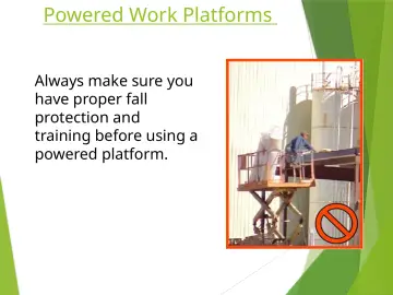Slide 27: Powered Work Platforms