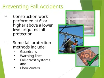 Slide 59: Preventing Fall Accidents