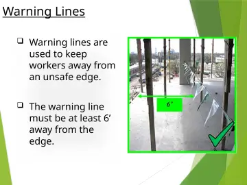 Slide 65: Warning Lines