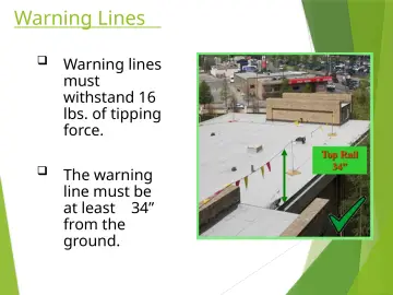 Slide 66: Warning Lines