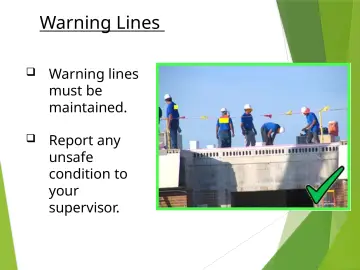 Slide 67: Warning Lines