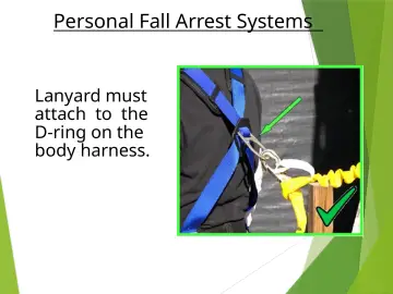 Slide 73: Personal Fall Arrest Systems