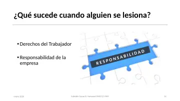 Slide 14: ¿Qué sucede cuando alguien se lesiona?