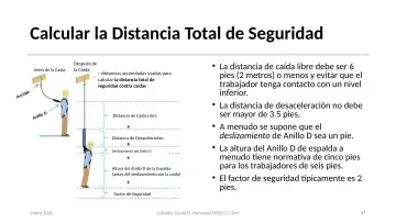 Slide 47: Calcular la Distancia Total de Seguridad