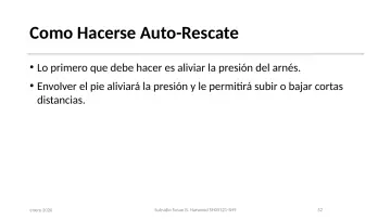 Slide 52: Como Hacerse Auto-Rescate