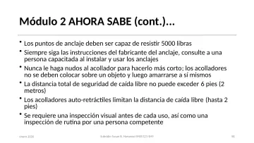 Slide 58: Módulo 2 AHORA SABE (cont.)...