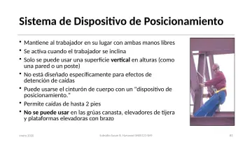 Slide 83: Sistema de Dispositivo de Posicionamiento