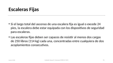 Slide 94: Escaleras Fijas