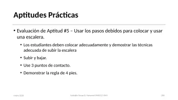 Slide 106: Aptitudes Prácticas